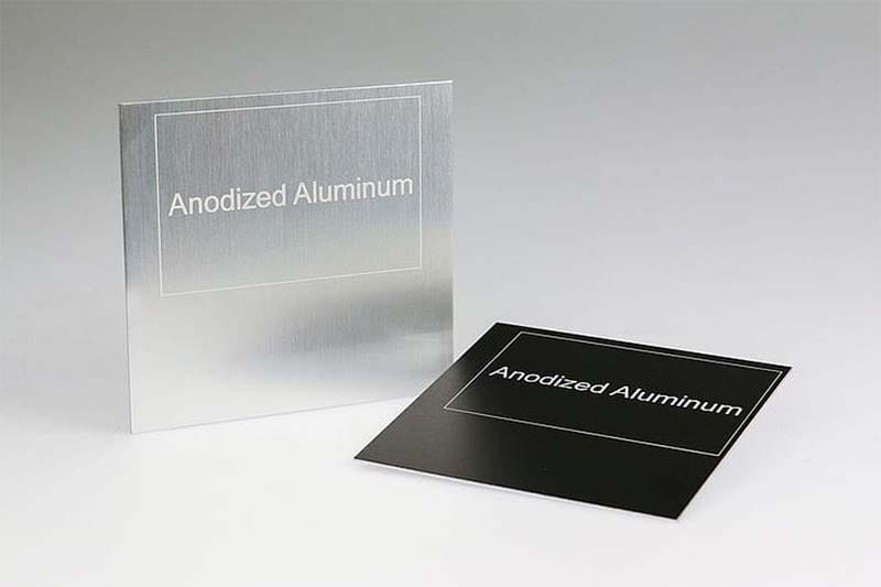 Lasergemarkeerd aluminium onderdeel